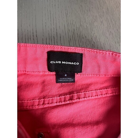 Club Monaco Red Skinny Jeans Women's Size 4 Inseam 29" Stylish Denim - Picture 4 of 7